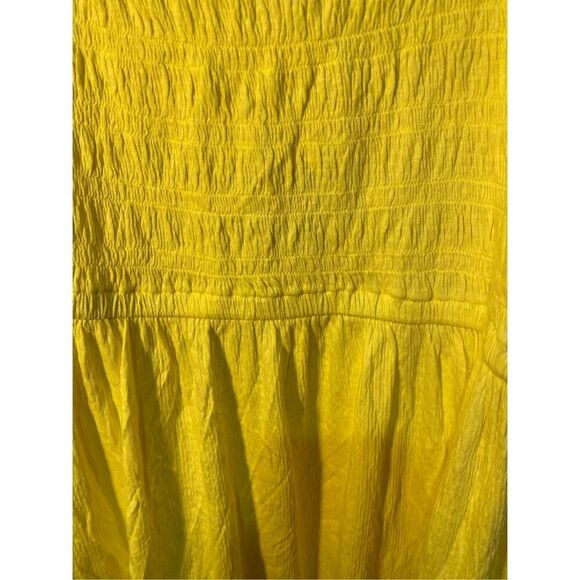 NWT Lane Bryant Yellow Smocked Bodice Sundress Size 22/24 - Picture 4 of 6